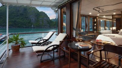 Balcony on Azalea Cruises Cat Ba Island