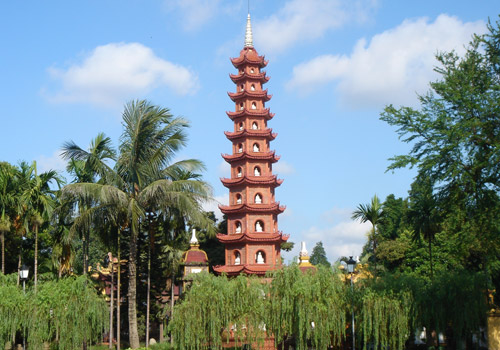 Tran Quoc pagoda in Hanoi, Vietnam