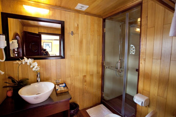 Bathroom on Aphrodite Cruises Halong Bay, Vietnam Aphrodite Cruises Halong Bay, Vietnam