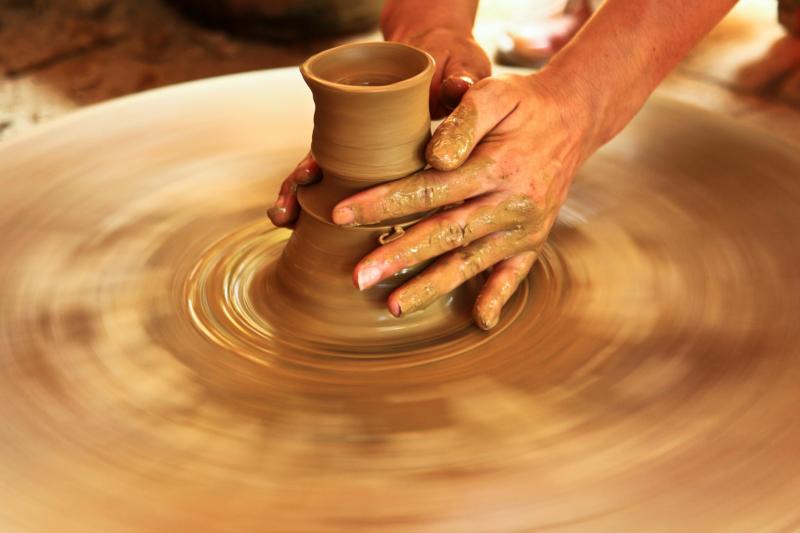 Making pottery at Bat Trang Village, Hanoi Bat Trang Village, Hanoi