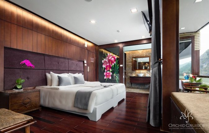 Suite cabin balcony on Orchid Cruises