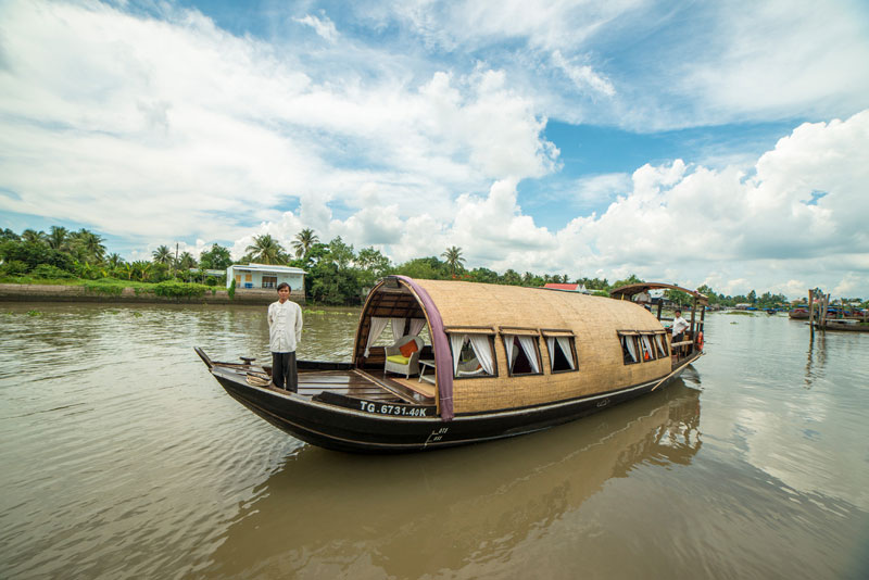 Song Xanh sampan cruise on Mekong River