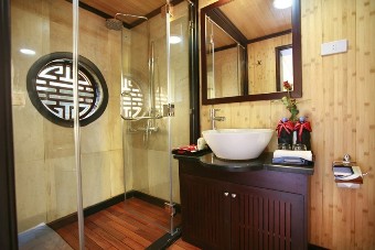 Bathroom on Syrena Cruises Halong Bay, Vietnam Syrena Cruises Halong Bay, Vietnam